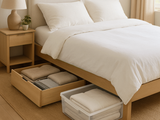 7 slimme opbergoplossingen onder je bed