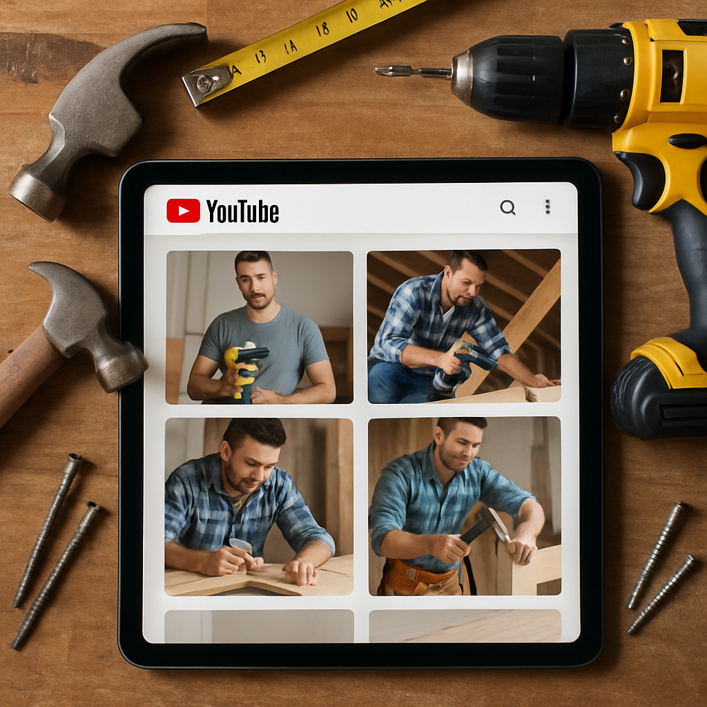 Beste YouTube kanalen voor klussers