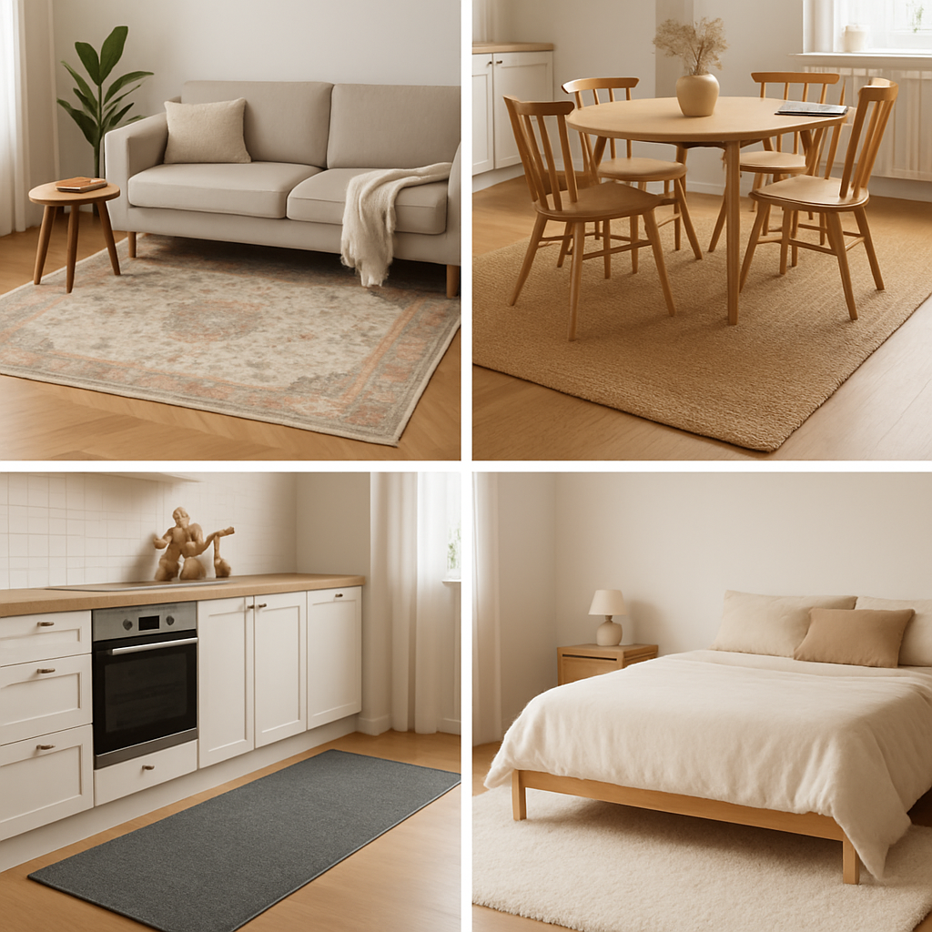 Vloerkleden kiezen per ruimte